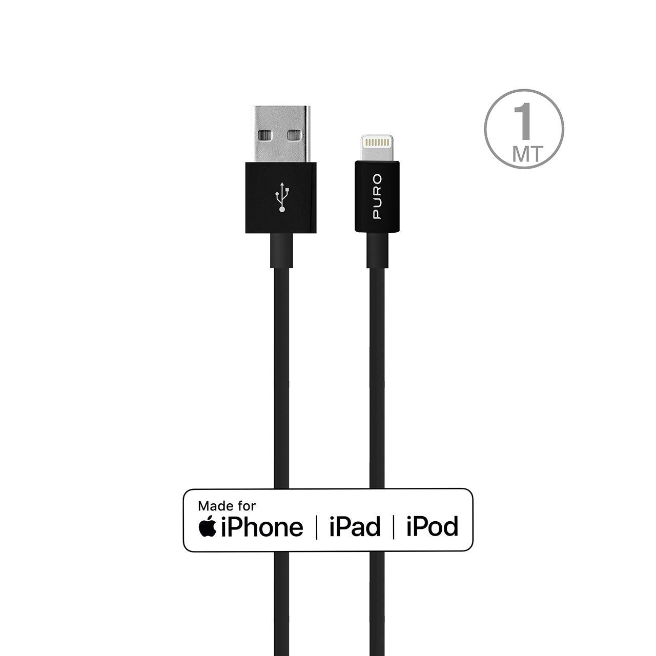 Cavo di ricarica e sincronizzazione da USB-A a Lightning 1 metro