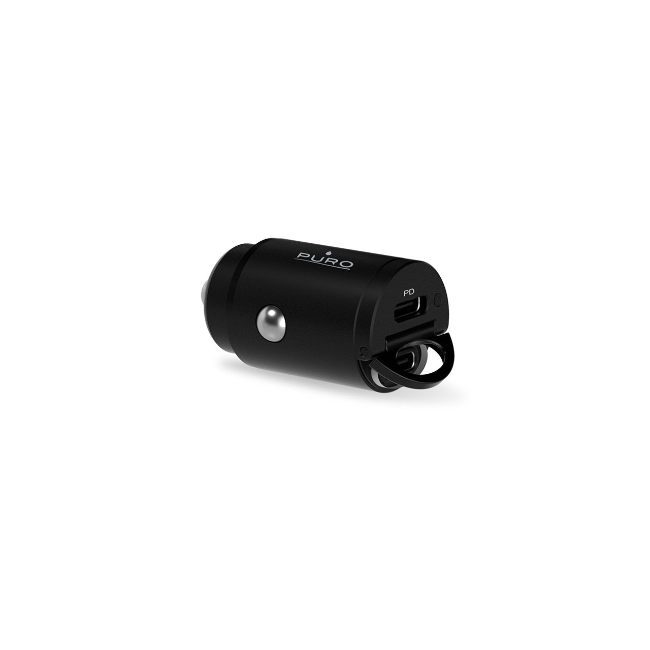 Mini Car Charger "Bullet" 2 Port USB-C Fast Charging and Power Delivery 30W