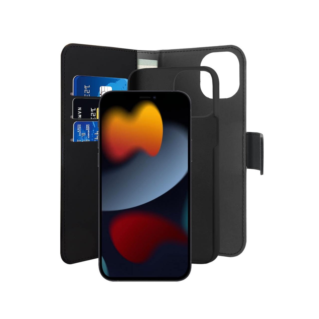 Detachable 2 in 1 Wallet Case for iPhone 13