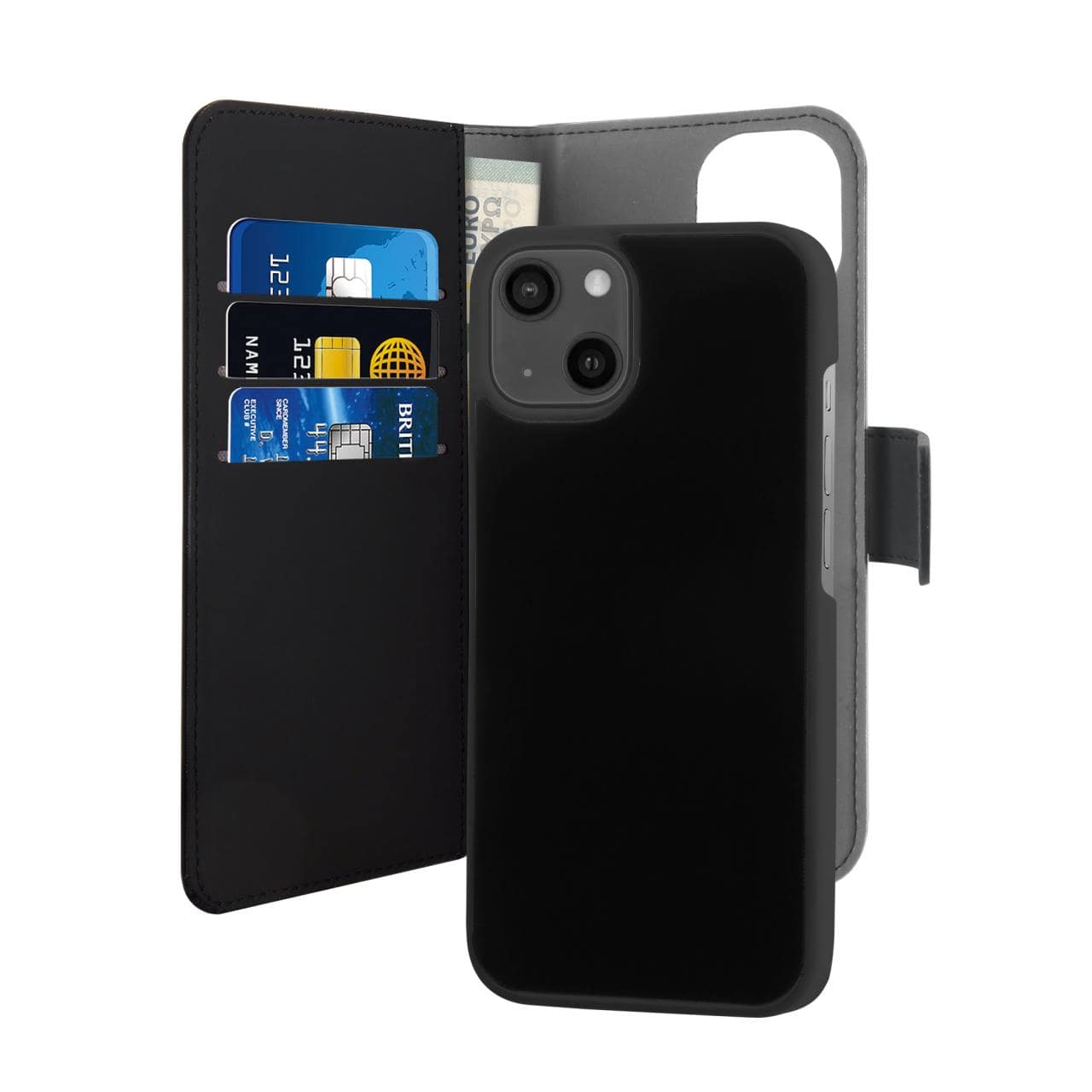 Detachable 2 in 1 Wallet Case for iPhone 13 Mini