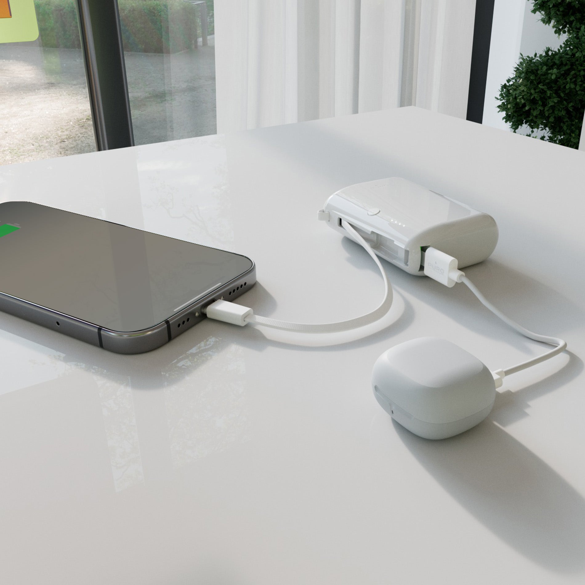 Power Bank “Power Link 10” 10000mAh Con Cavo USB-C Integrato