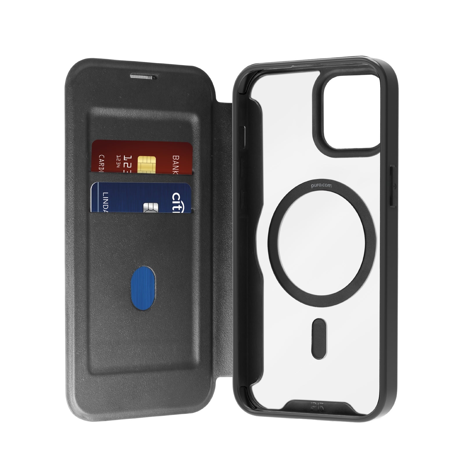 Étui Wallet Detachable Pour IPhone 15