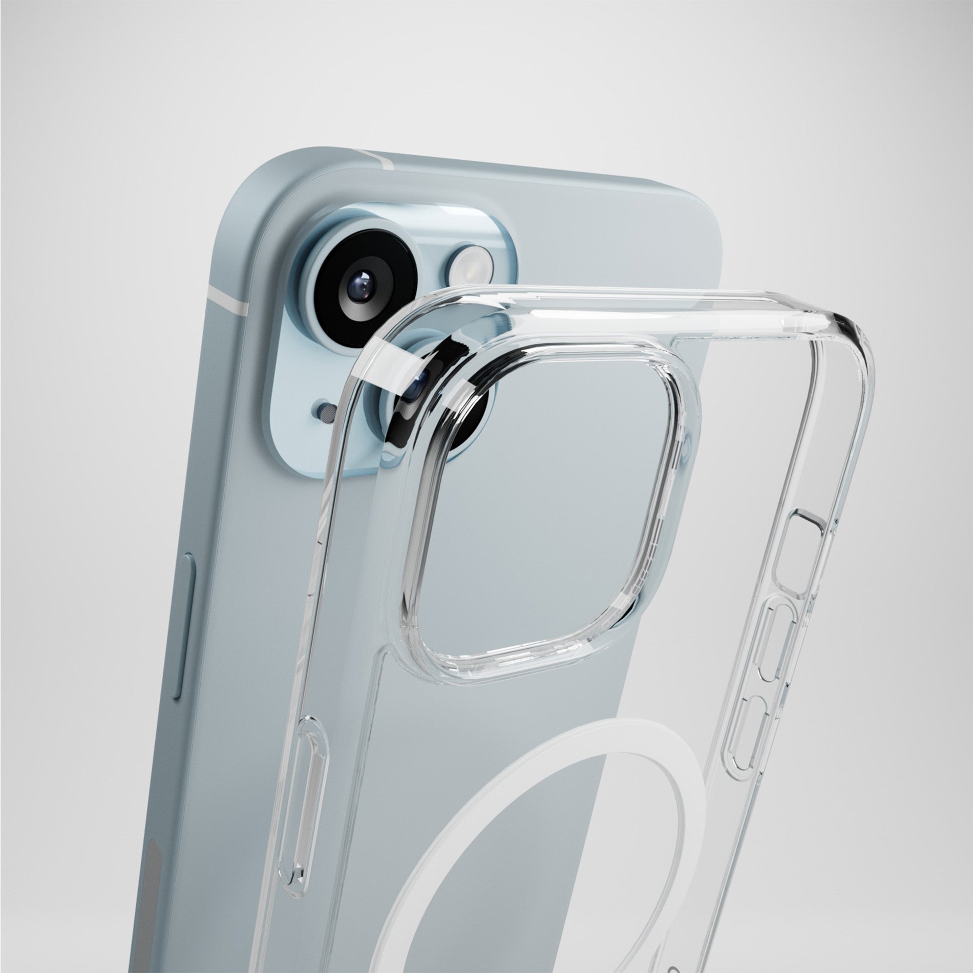 Cover Impact Clear D3O® Bio per iPhone 15