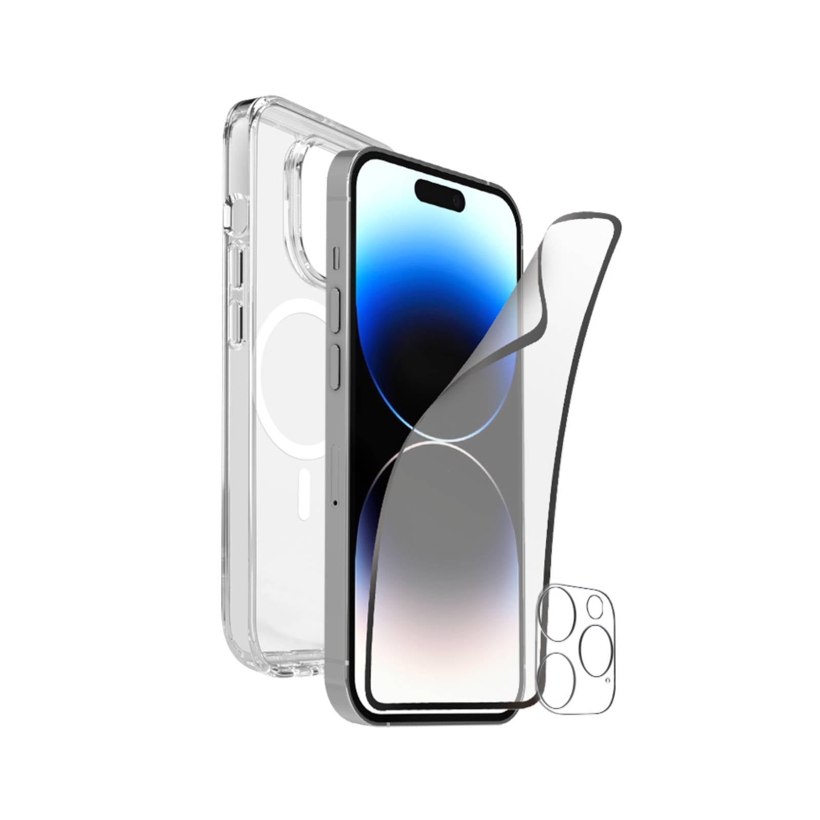 Protezione completa Kit 360 per iPhone 15