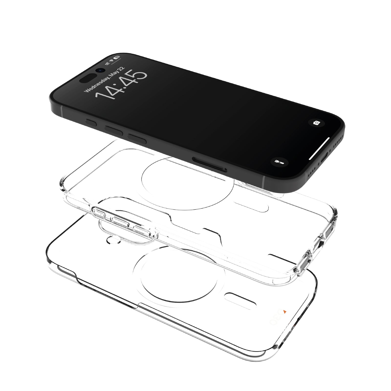 Cover Impact Clear D3O® Bio per iPhone 16