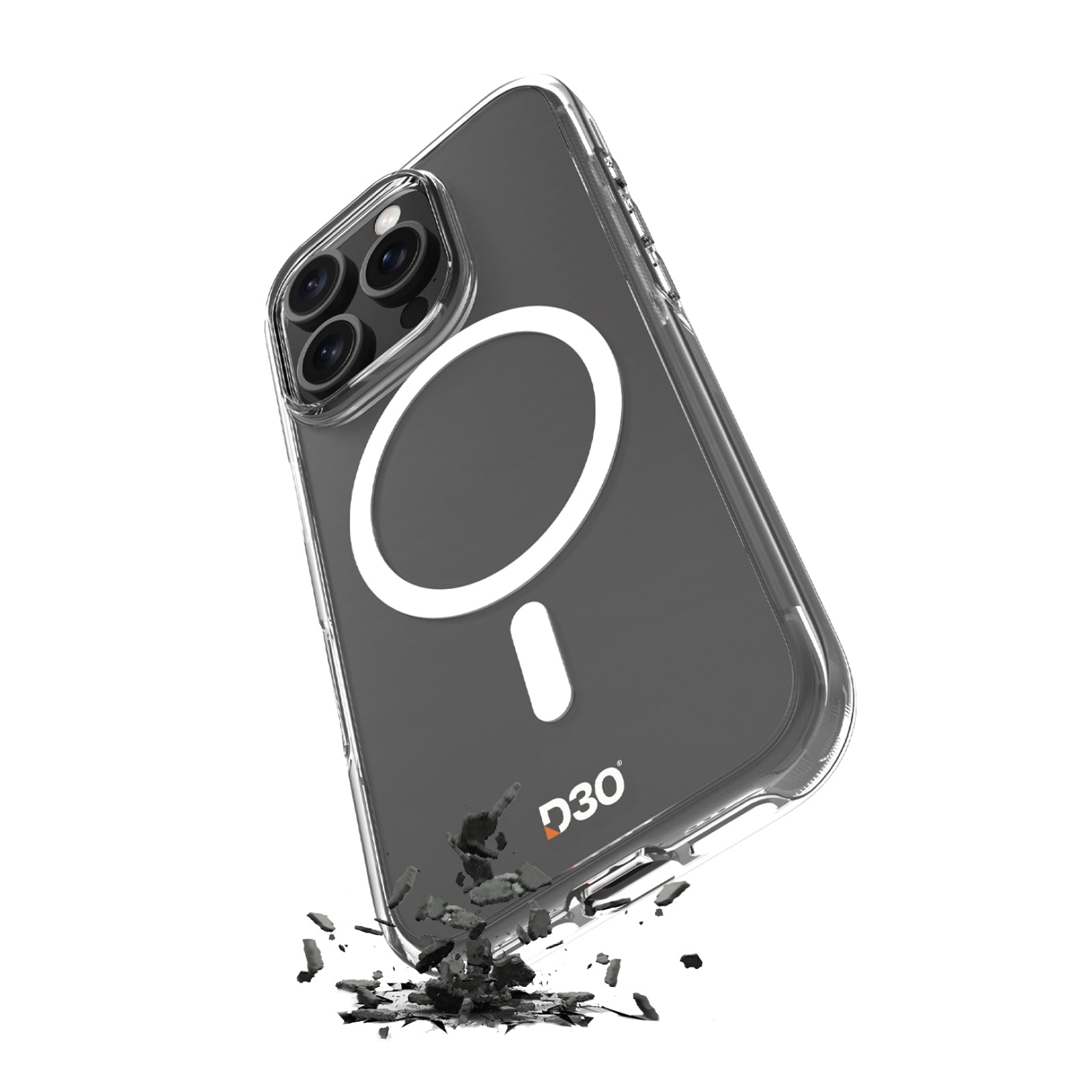 Cover Impact Clear D3O® Bio per iPhone 16 Pro