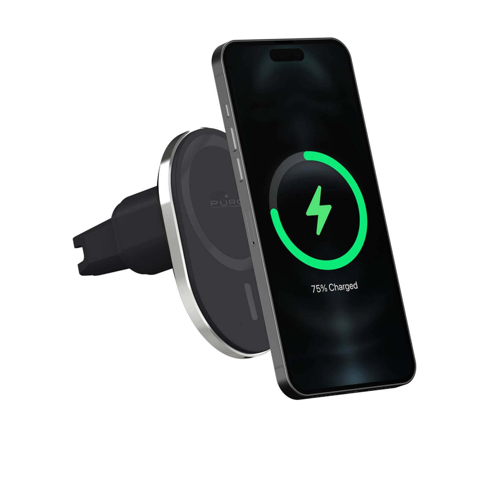 MAG PRO car holder MagSafe compatible and 15W wireless charging integrated