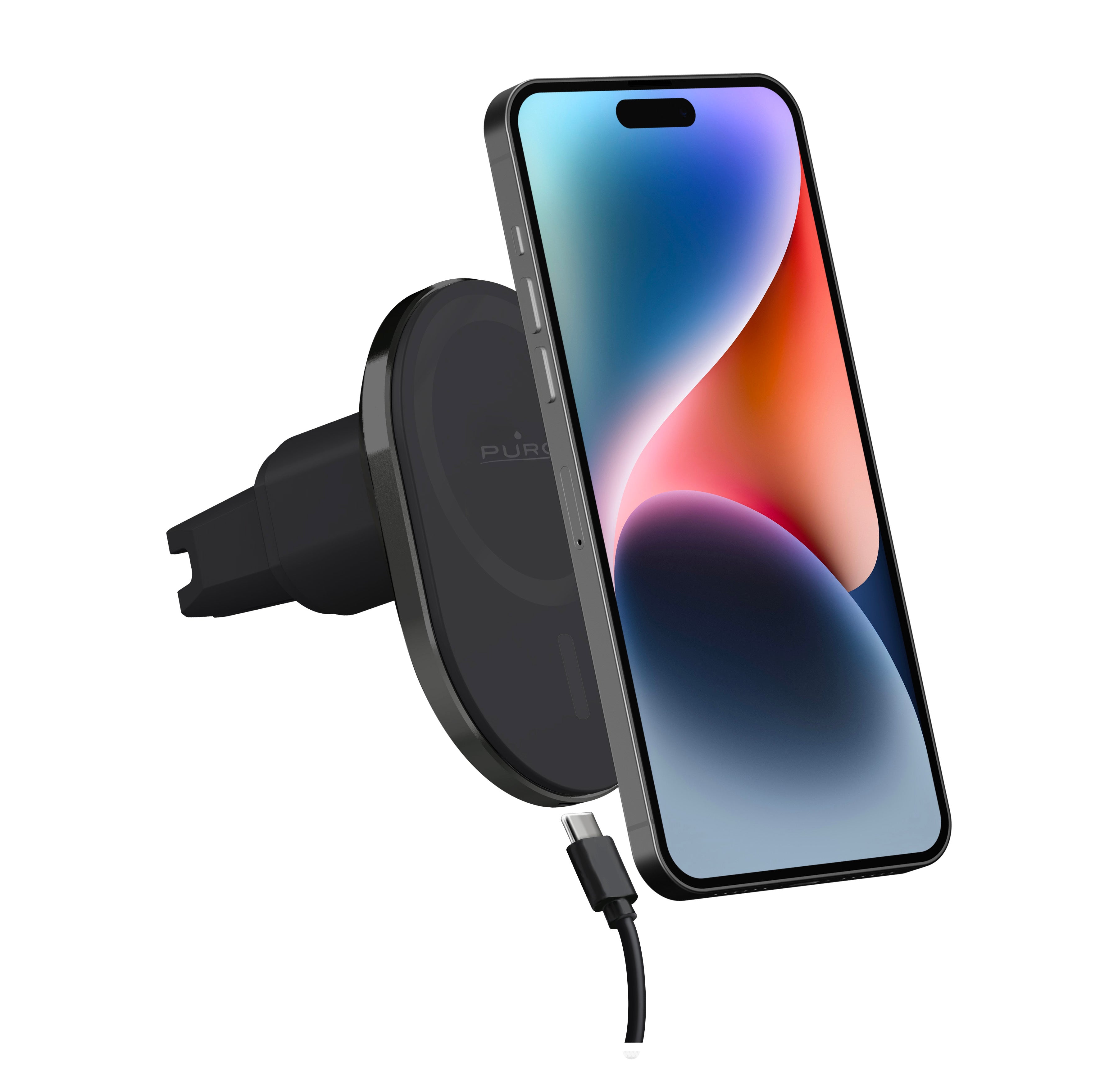 MAG PRO car holder MagSafe compatible and 15W wireless charging integrated