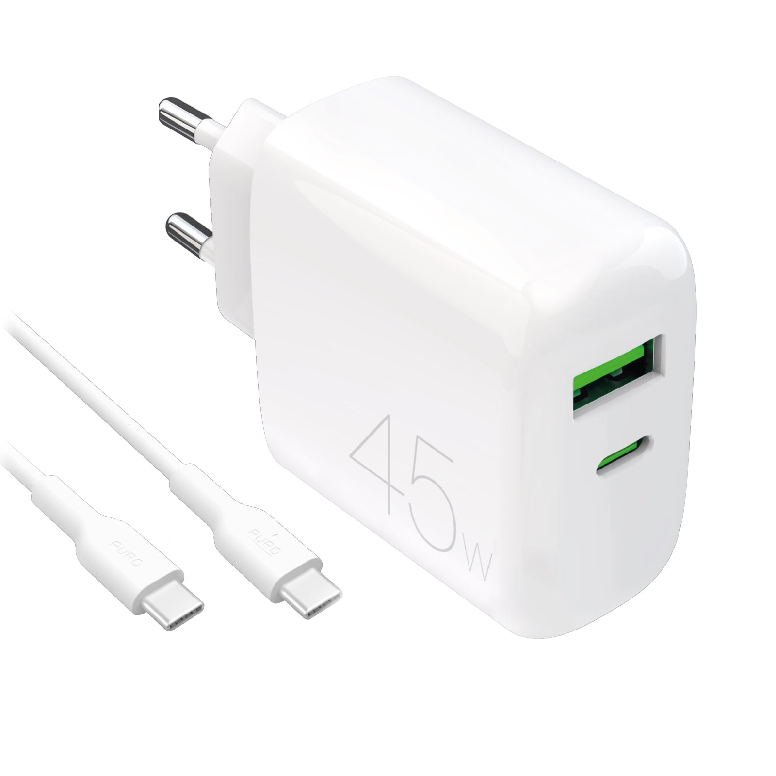 Kit d’alimentation : chargeur quotidien 1 port USB-A + câble USB-C